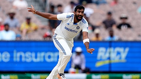 Jasprit Bumrah on day four of the fourth cricket Test match between Australia and India at the Melbourne Cricket Ground (MCG) in Melbourne.