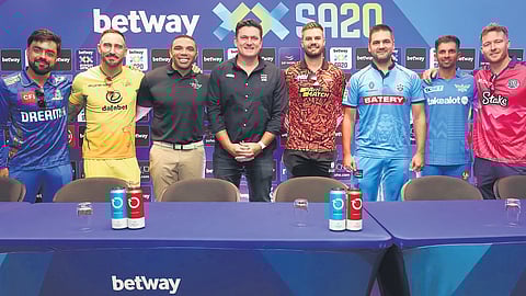 Captains of all six teams ahead of the third edition of the SA20.