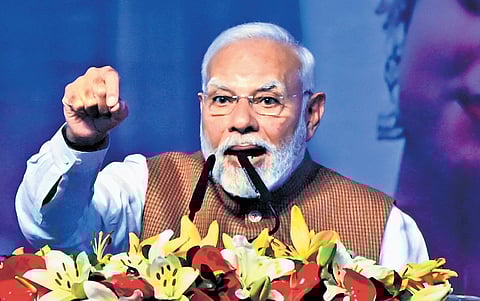 PM Narendra Modi speaks at the Pravasi Bharatiya Divas