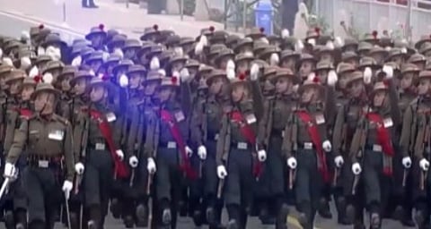 Sreen grab took from a video posted by Southern Command Indian Army