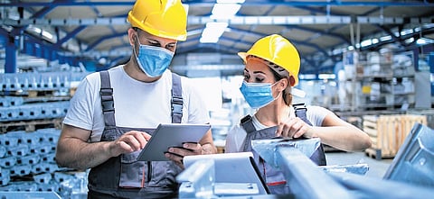 Low-base effect lifts industrial production to seven-month high