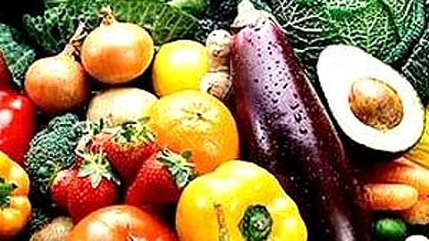 A collection of fruits and vegetables