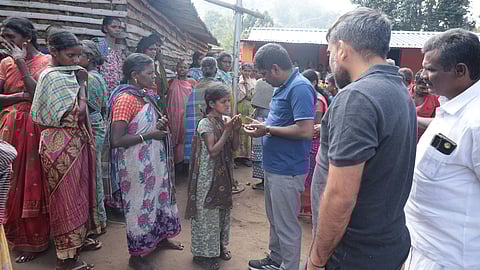 The District Collector T Christuraj on Sunday inspected the hill villages near Udumalaipet in Tiruppur district and heard the grievances of the tribal people.