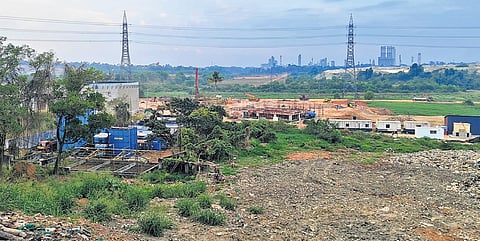 Compressed biogas plant construction at Brahmapuram