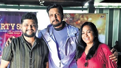 Ajaneesh Loknath, Sudeep and CR Bobby