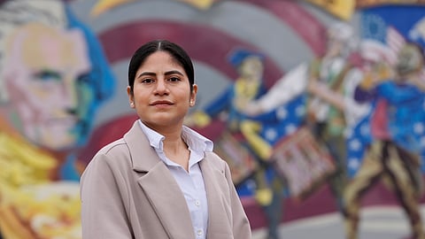 Michel Bérrios, originally from Nicaragua, is interviewed in Tracy, California, Dec. 18, 2024.