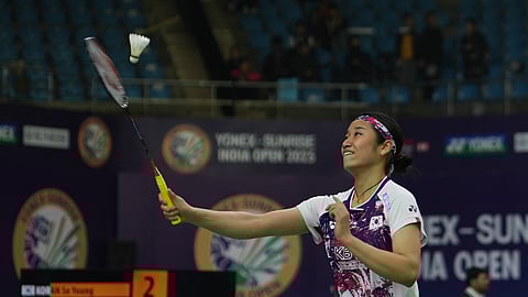 An Se Young in action at the India Open
