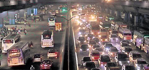 NHAI officials said that several lanes of the toll gates at Paranur and Athur on the Tambaram-Tindivanam NH may be reversed to accommodate traffic