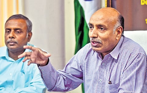 APLSA Additional DGT JV Raja Reddy addressing the media