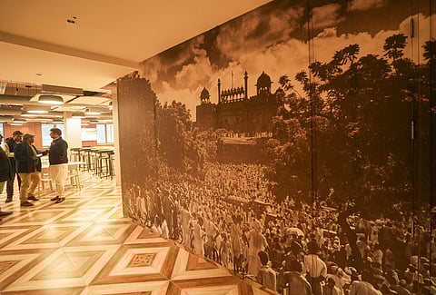 New Delhi: An inside view of the new All India Congress Committee headquarters - Indira Gandhi Bhawan