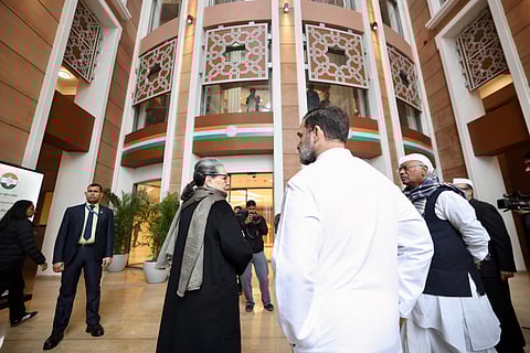 The Congress Party's newly inaugurated headquarters, ‘Indira Bhavan’, located on Kotla Road, stands as a testament to its 140-year-long history and legacy.