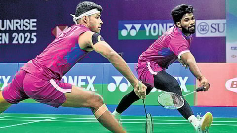 Satwiksairaj Rankireddy and Chirag Shetty lost in the semifinals on Saturday