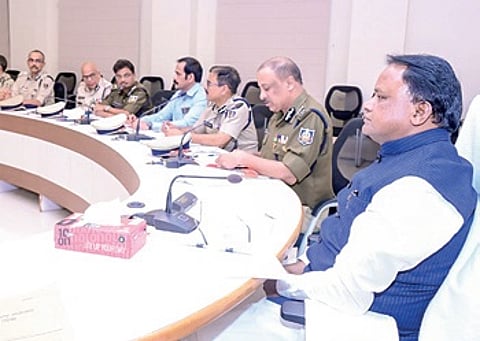 Majhi directed the police to take strong measures to prevent ganja cultivation and smuggling in the state.