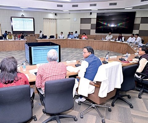 CM Mohan Charan Majhi chairing the Council of Ministers meeting