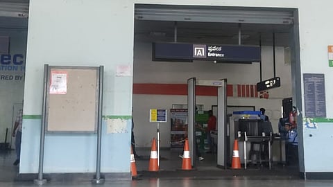 Jalahalli metro station in Bengaluru where a man attempted suicide on the morning of Monday, January 20, 2025.