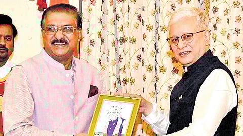 Governor Jishnu Dev Varma releases ‘Obtuse Angle’ at Raj Bhavan, Hyderabad