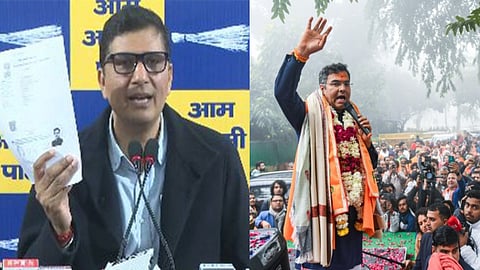 Senior AAP leader Saurabh Bharadwaj, BJP leader Parvesh Verma