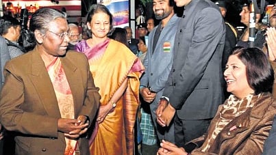 Deepa Malik with Droupadi Murmu, the President of India