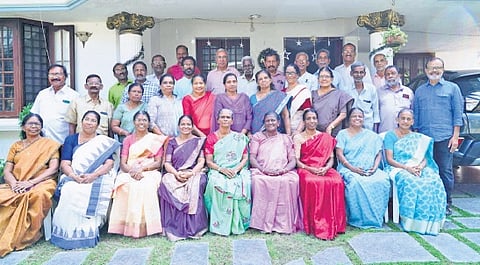 A still from the reunion at Sajeev Kumar K G’s house