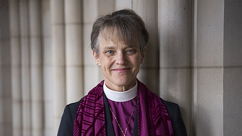 Mariann Edgar Budde serves as spiritual leader for 86 Episcopal congregations and ten Episcopal schools in the District of Columbia and four Maryland counties.