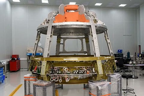 Gaganyaan crew module integrated with propulsion