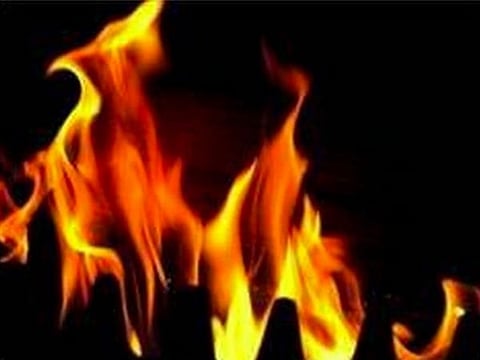 A massive fire in Kuntloor of Hayathnagar gutted over 300 huts on Saturday. As the huts were made of palm leaves, the fire spread rapidly, with bursting gas cylinders intensifying the flames within minutes.