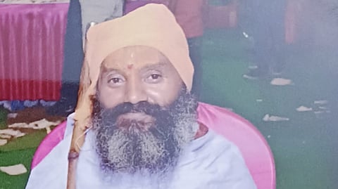 The temple priest Baliram Kushwah (Photo | Special arrangement)