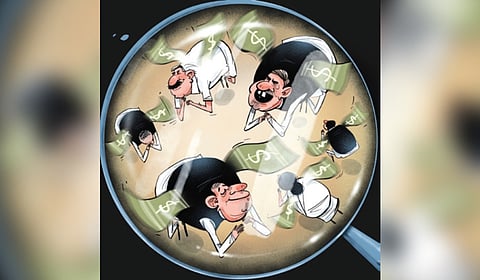 Our politicians may be divided by political identity, but are united by one lust: get foreign money for their states in the name of development.