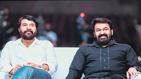 The warm camaraderie between Mohanlal and Mammootty was palpable during the event, underscoring the enduring relationships within the Malayalam film industry.