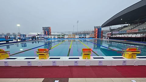 Haldwani swimming pool, venue of aquatics at the National Games