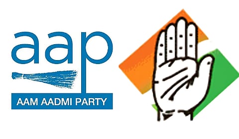 Congress, AAP logo used for representation only.