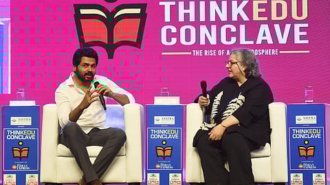 Actor Karthi in conversation at ThinkEdu Conclave