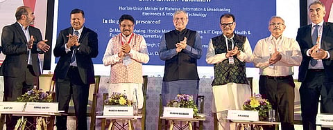 Union MeitY minister Ashwini Vaishnaw inaugurates the Silicon Carbide Research Innovation Centre of IIT-Bhubaneswar on Tuesday