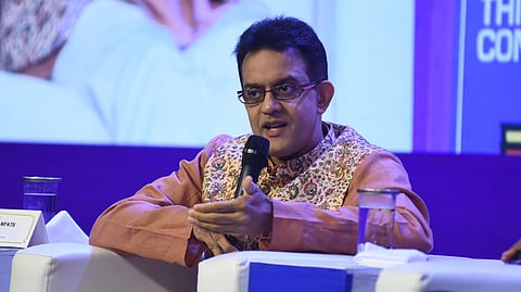 Author Vikram Sampath speaks at the ThinkEdu Conclave 2025 in Chennai on Tuesday, Jan. 28, 2025.