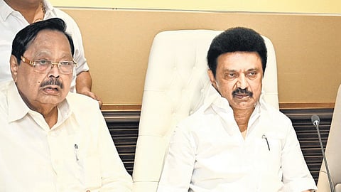 Chief Minister MK Stalin chaired the meetings of MPs on Wednesday.