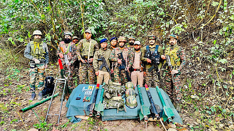 From the Loilamkot and Nalon area under the jurisdiction of Henglep police station, the security forces seized six rockets.
