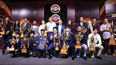 The winners after the ceremony