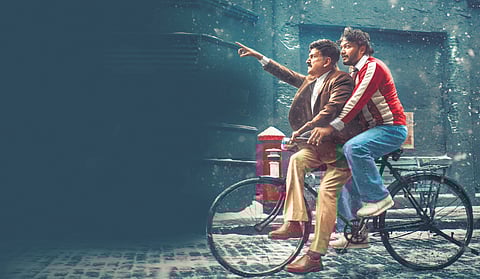 Ramesh Aravind and Ganesh in the movie poster