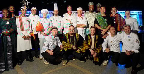 Chefs from nine countries strike happy poses at The Glass Onion, Gachibowli