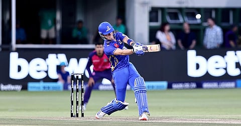 MI Cape Town's Dewald Brevis hit unbeaten 44 off 30 balls on Tuesday