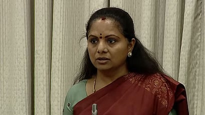 Eyebrows were raised in political circles across Telangana on Tuesday after BRS MLC K Kavitha, daughter of former chief minister K Chandrasekhar Rao.