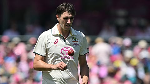 Australia’s Pat Cummins prepares to bowl on day three of the fifth Test match between Australia and India at the Sydney Cricket Ground on January 5, 2025.