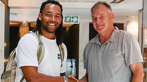 Sunrisers Eastern Cape's Tony de Zorzi (L) hit 78 off 49 balls on Thursday