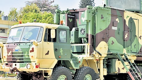 The Air Defence Fire Control Radar, which will be showcased at Aero India 2025 at Yelahanka Air Force Station