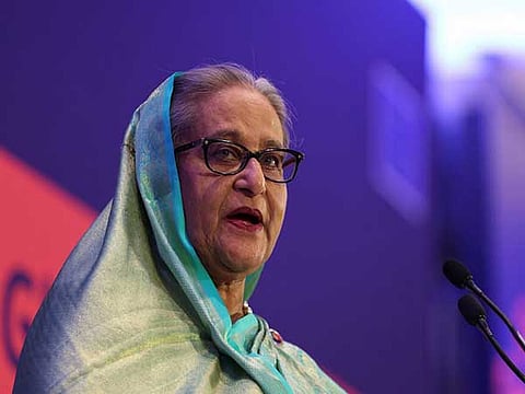 Former Bangladesh PM Sheikh Hasina.
