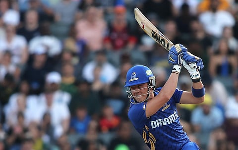 Dewald Brevis, who scored 38 off 18 balls, was one of the standout performers for MI Cape Town on Saturday