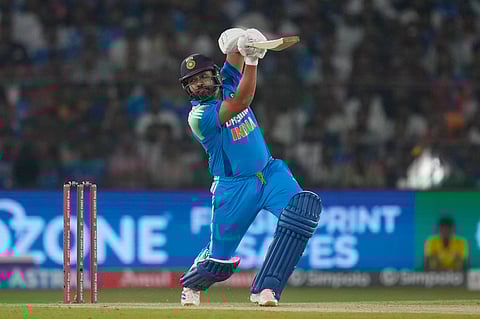 Rohit Sharma hit 119 off 90 balls against England in the second ODI in Cuttack on Sunday. His innings included as many as seven maximums