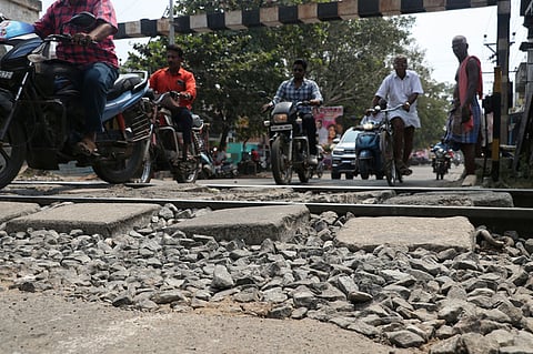 Four minors were held for placing stone slabs on the railway track, on the Tirunelveli-Tiruchendur stretch. Representative image.