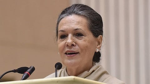Sernior Congress President Sonia Gandhi.