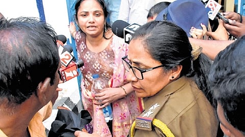 Jaipur police arrested Lakshmi after press meet in Tirupati